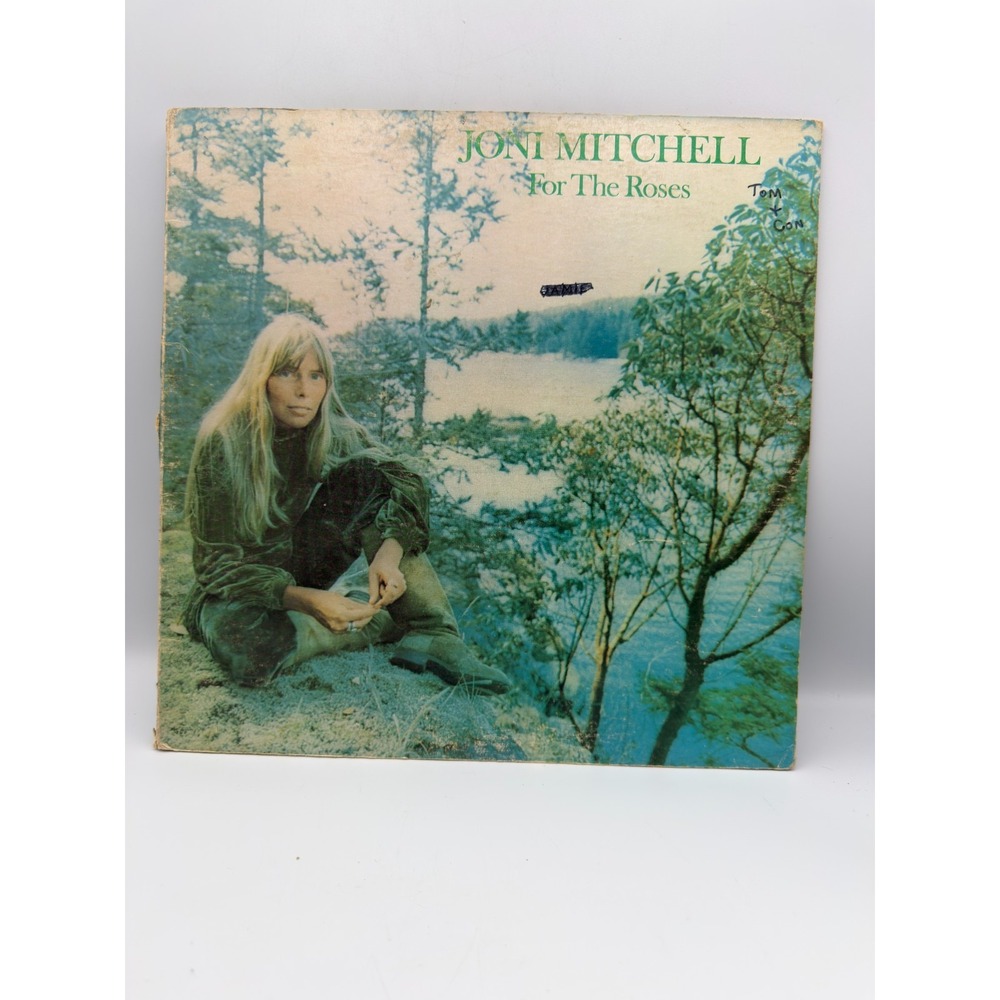 Joni Mitchell For the Roses LP Album Vinyl Record 1972 Folk Rock Vintage Music